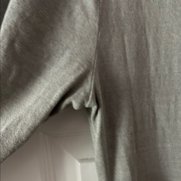 James Perse Gray Ruched V-Neck Sundress - Picture 12 of 12